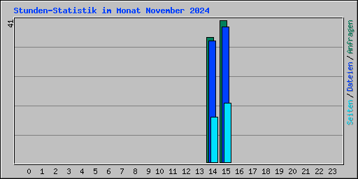 Stunden-Statistik im Monat November 2024